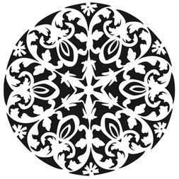 Šablona Cadence, 25x25 cm - Florální mandala