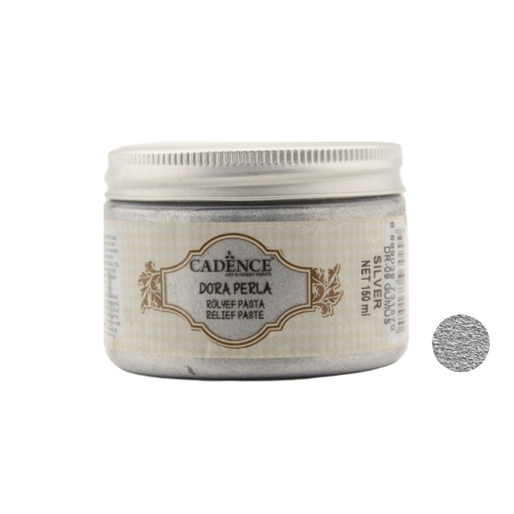 Levně Cadence Reliéfní pasta Cadence Dora Perla, 150 ml - VYBERTE ODSTÍN - Reliéfní pasta Cadence Dora Perla, 150 ml - silver, stříbrná