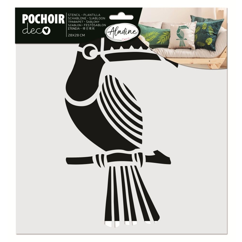 Aladine Šablona Aladine, 28x28 cm - Tukan