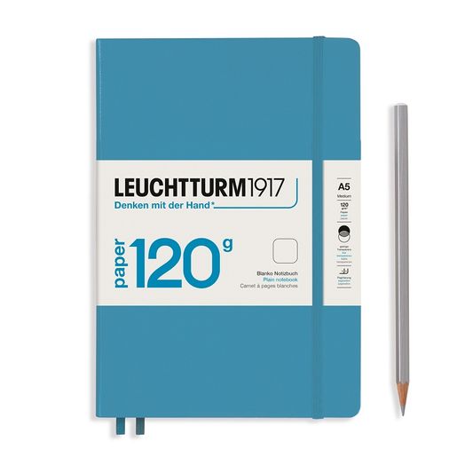 Zápisník Leuchtturm, A5, 120 g/m2, prázdný (203 listů)