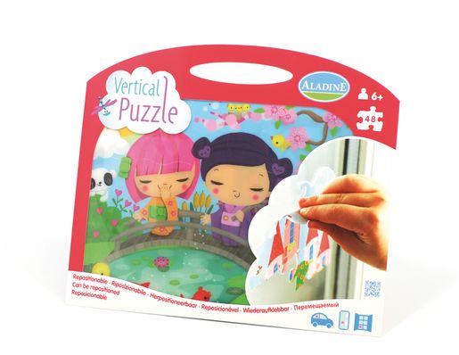 Vertikální okenní puzzle, Japonečky, 48 dílků