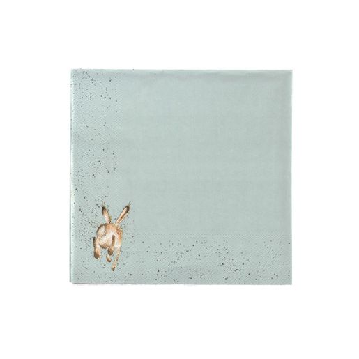 Papírové ubrousky Wrendale Designs "The Hare and the Bee 24x24 cm - Zajíc
