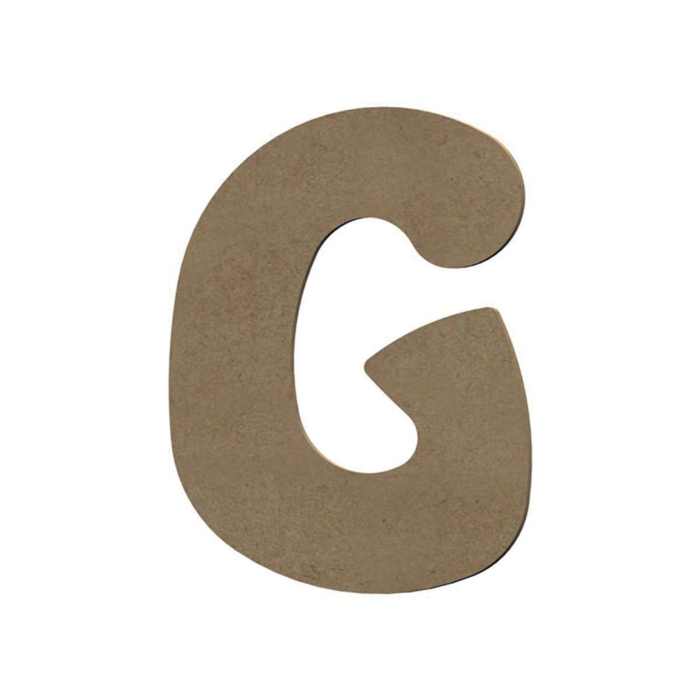Gomille Dřevěný výřez k dekoraci Gomille, 15 cm - Abeceda - VYBERTE PÍSMENO - Dřevěný výřez k dekoraci Gomille, 15 cm - Písmeno G