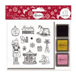 Vánoční razítka Aladine Stampo Noël, 13 ks - Vůně Vánoc