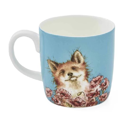 Porcelánový hrnek Wrendale Designs "Poppy Field", 0,4 l - Liška