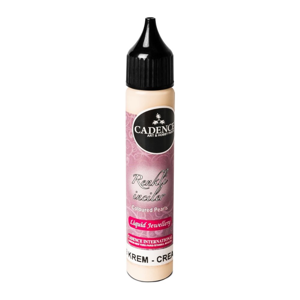 Cadence Tekuté perly Cadence Coloured Pearls, 25 ml - VYBERTE ODSTÍN - Tekuté perly Cadence Coloured Pearls, 25 ml - cream, krémové