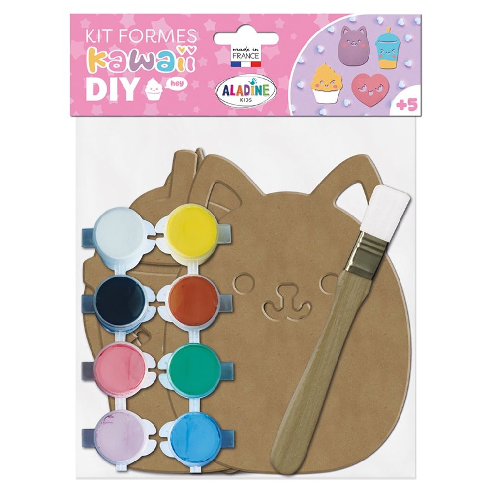 Levně Aladine Kreativní dřevěná sada k dotvoření Aladine - Kawaii