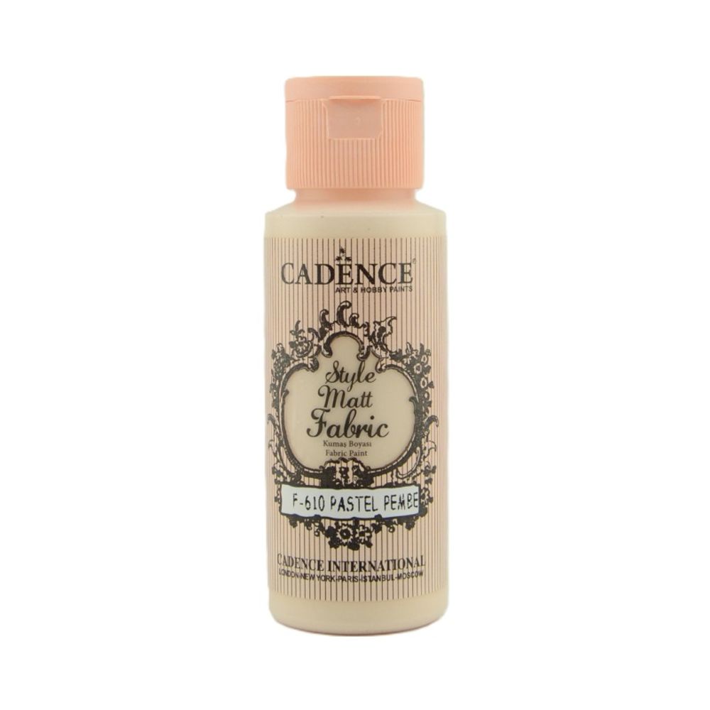Levně Cadence Barva na textil Cadence Style Matt Fabric, 59 ml - VYBERTE ODSTÍN - Barva na textil Cadence Style Matt Fabric, 59 ml - pastel pink, pastel. růžová