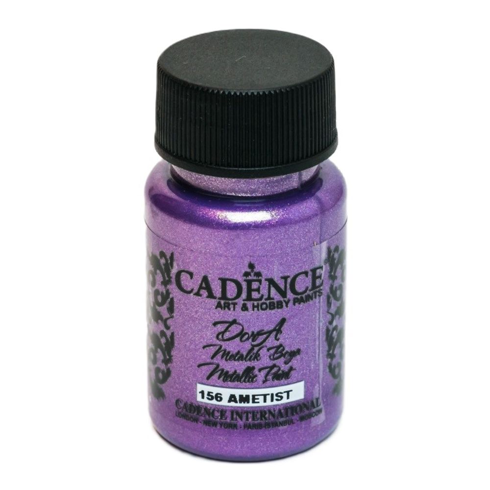 Levně Cadence Metalická akrylová barva Cadence Dora Metallic, 50 ml - VYBERTE ODSTÍN - Metalická akrylová barva Cadence Dora Metallic, 50 ml - amethyst, ametystová