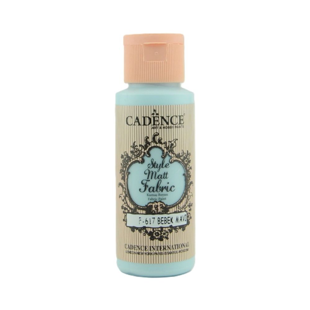 Levně Cadence Barva na textil Cadence Style Matt Fabric, 59 ml - VYBERTE ODSTÍN - Barva na textil Cadence Style Matt Fabric, 59 ml - baby blue, sv. modrá