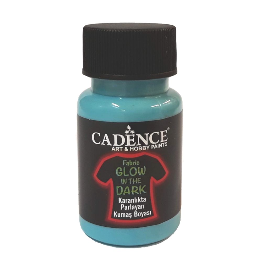 Levně Cadence Barva na textil svítící ve tmě Cadence, 50 ml - VYBERTE ODSTÍN - Barva na textil svítící ve tmě Cadence, 50 ml - modrá