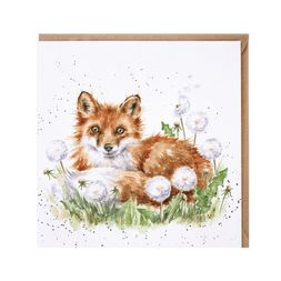 Přání Wrendale Designs "The Dandy Fox ", 15x15 cm - Liška