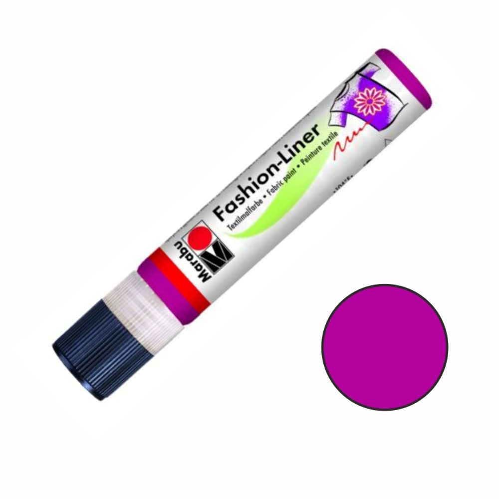Levně Marabu Textilní liner Marabu, 25 ml - základní - VYBERTE ODSTÍN - Textilní liner Marabu, 25 ml - malinový
