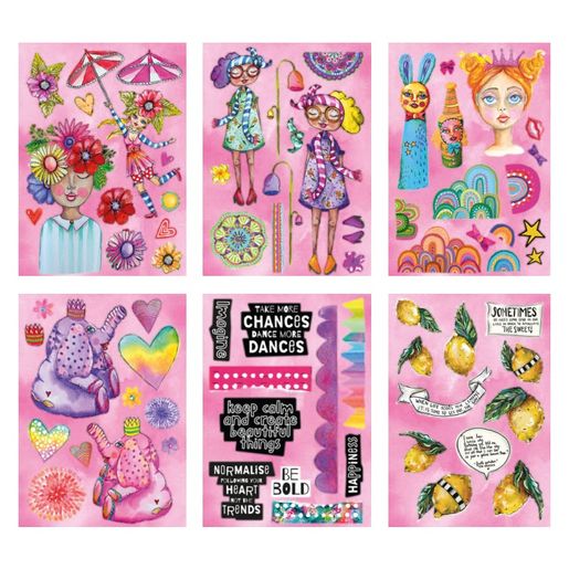 Blok s papírovými výseky Studio Light "26", A4, 70 l. - Extra velké