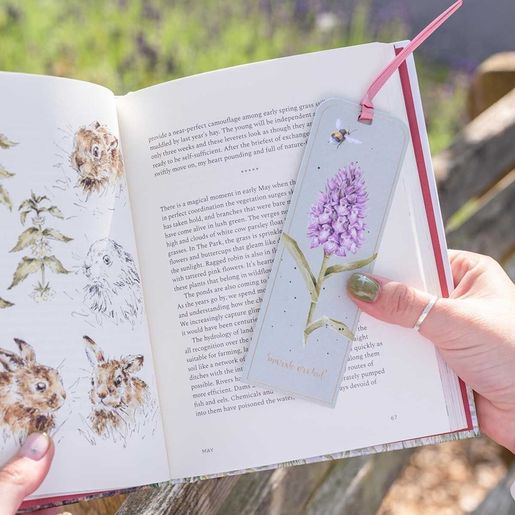 Záložka do knihy Wrendale Designs "Marsh Orchid" - Prstnatec a včelka