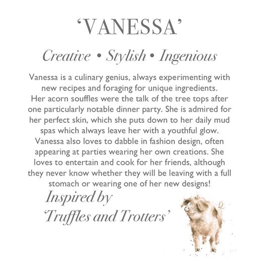 Plyšová hračka Wrendale Designs "Pig Vanessa", velká - Prasátko