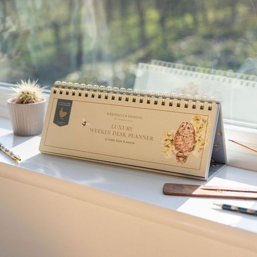 Luxusní týdenní plánovač Wrendale Designs - Lesní zvířata