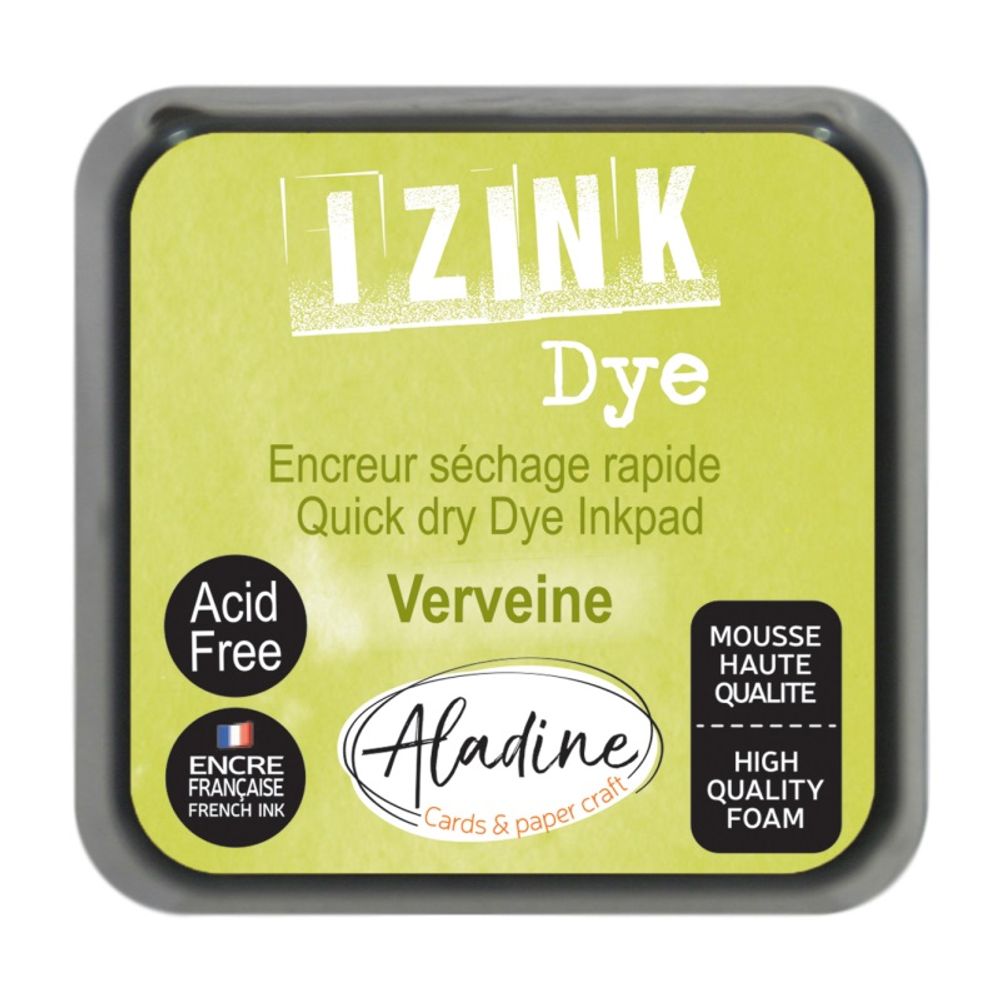 Levně Aladine Razítkovací polštářek Aladine Izink Dye - VYBERTE ODSTÍN - Razítkovací polštářek Aladine Izink Dye - verveine, žlutozelený