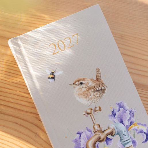 Kapesní diář 2027 Wrendale Designs - Střízlík