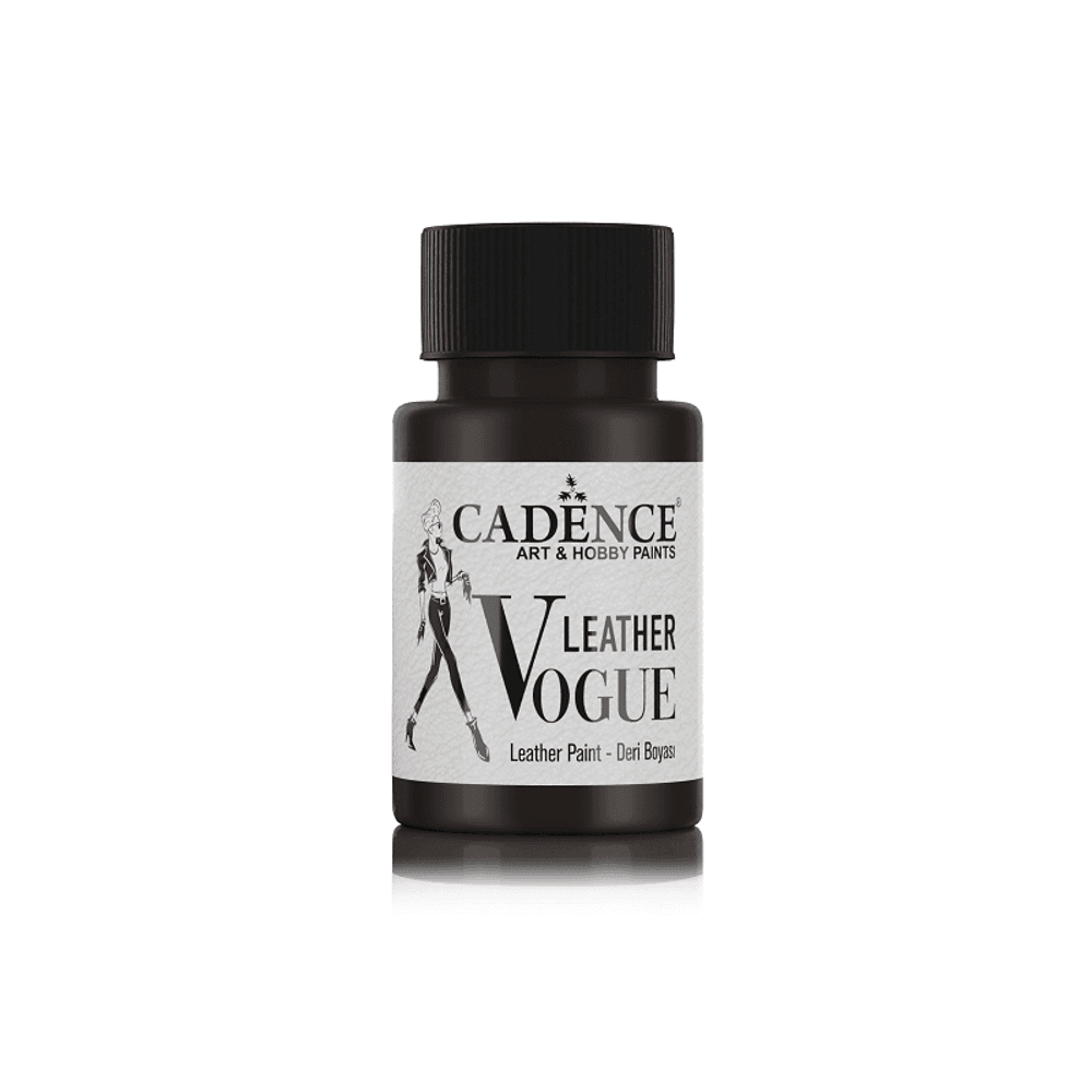 Metalická barva Leather Vogue, 50 ml - černá Aladine