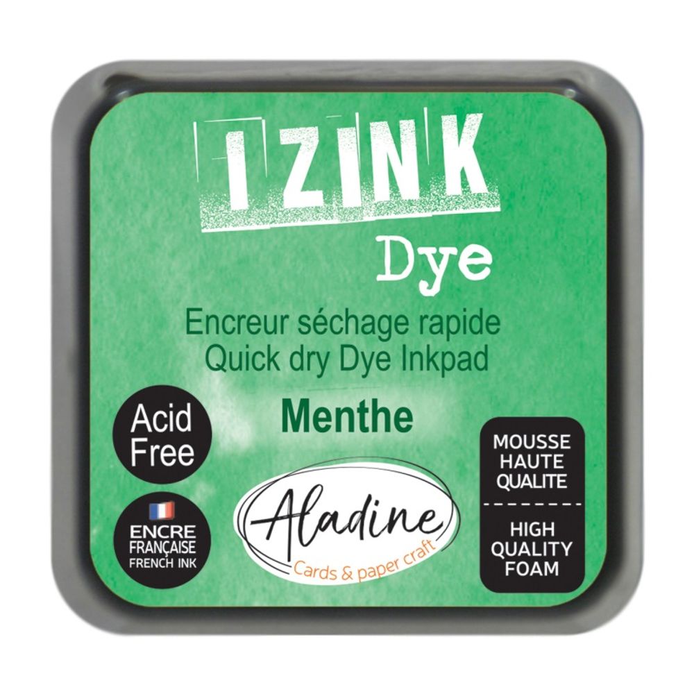 Levně Aladine Razítkovací polštářek Aladine Izink Dye - VYBERTE ODSTÍN - Razítkovací polštářek Aladine Izink Dye - menthe, zelený