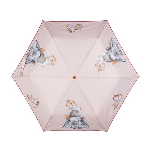 Deštník Wrendale Designs "Piggy in the Middle" - Morče a králík