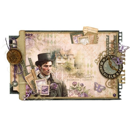 Vyřezávací šablony Studio Light "Victorian Dreams", 11 ks - Prvky na art journal