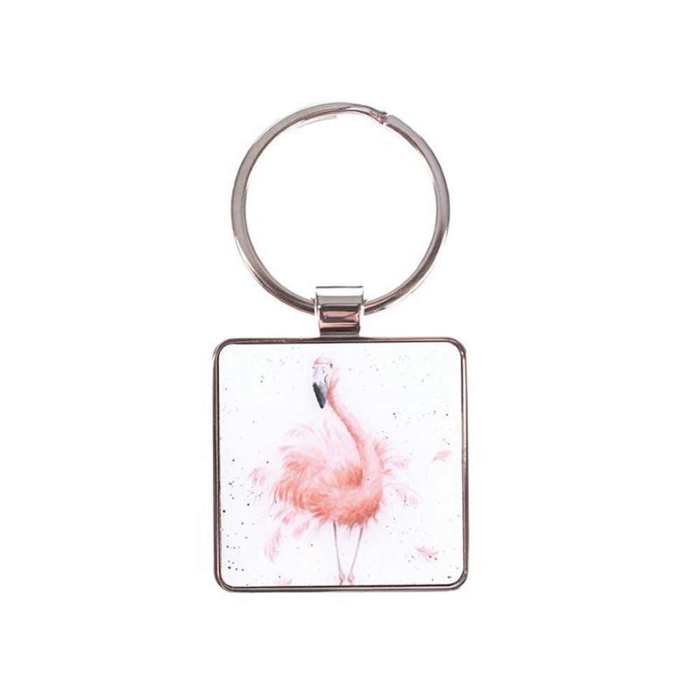 Wrendale Designs Klíčenka Wrendale Designs "Pretty in Pink" - Plameňák