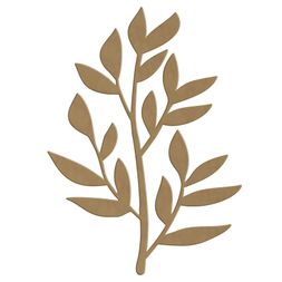 Dřevěný výřez k dekoraci Gomille, 21,4x29,5 cm - Větev, krátká