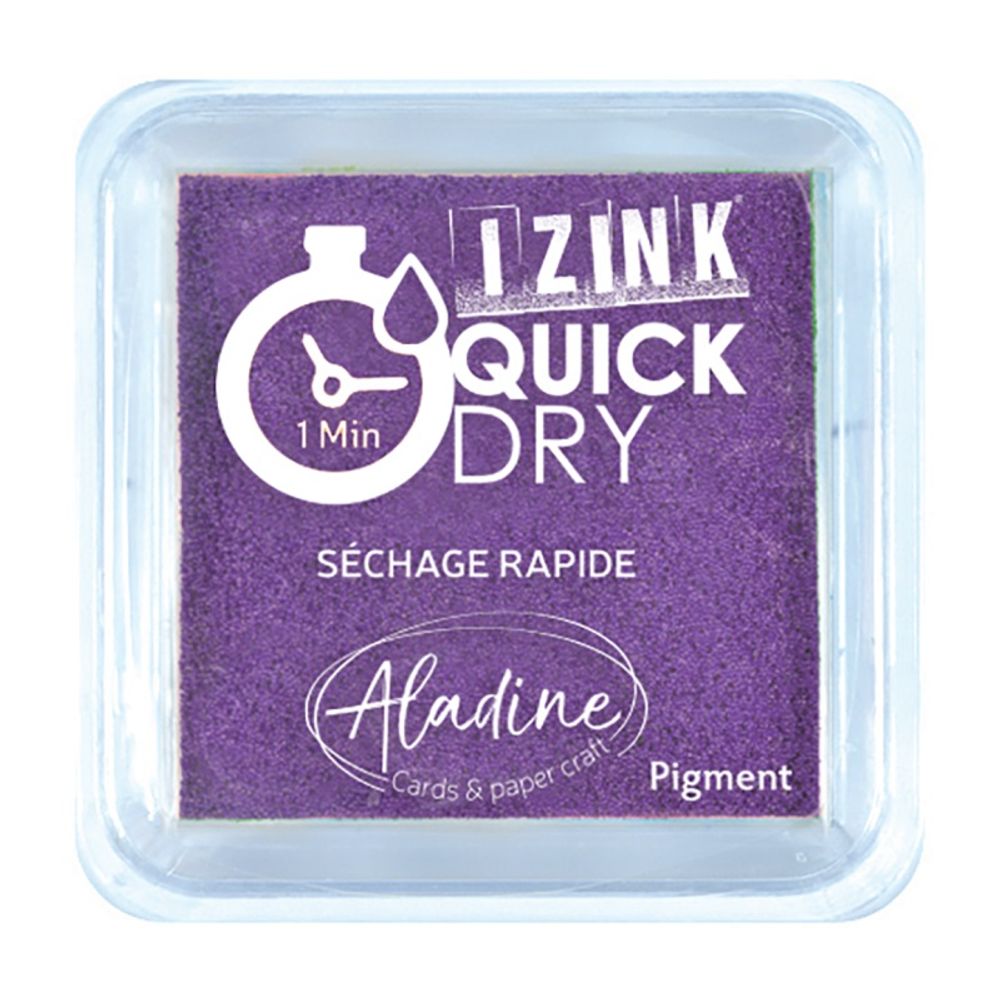 Levně Aladine Razítkovací polštářek Aladine Izink Quick Dry, rychleschnoucí - VYBERTE ODSTÍN - Razítkovací polštářek Aladine Izink Quick Dry - violet, fialový