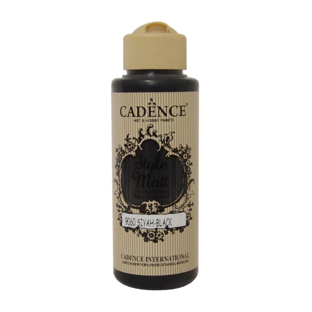 Cadence Matná akrylová barva Cadence Style Matt, 120 ml - VYBERTE ODSTÍN - Matná akrylová barva Cadence Style Matt, 120 ml - black, černá