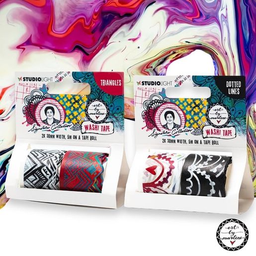 Washi pásky Studio Light "Signature Collection“, 2 ks - Trojúhelníky