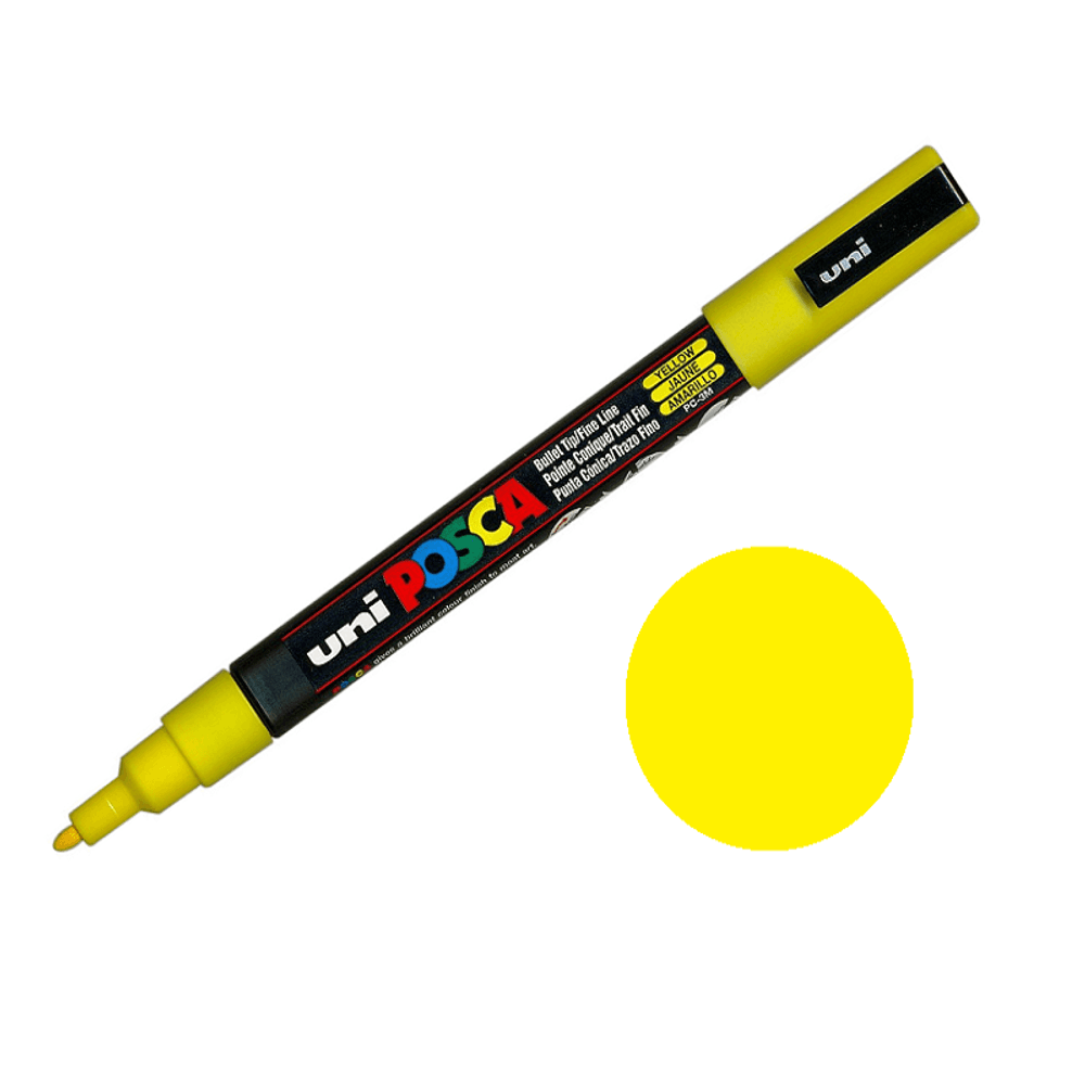 Posca Akrylový fix Posca PC-3M - VYBERTE ODSTÍN - Akrylový fix Posca PC-3M - žlutý