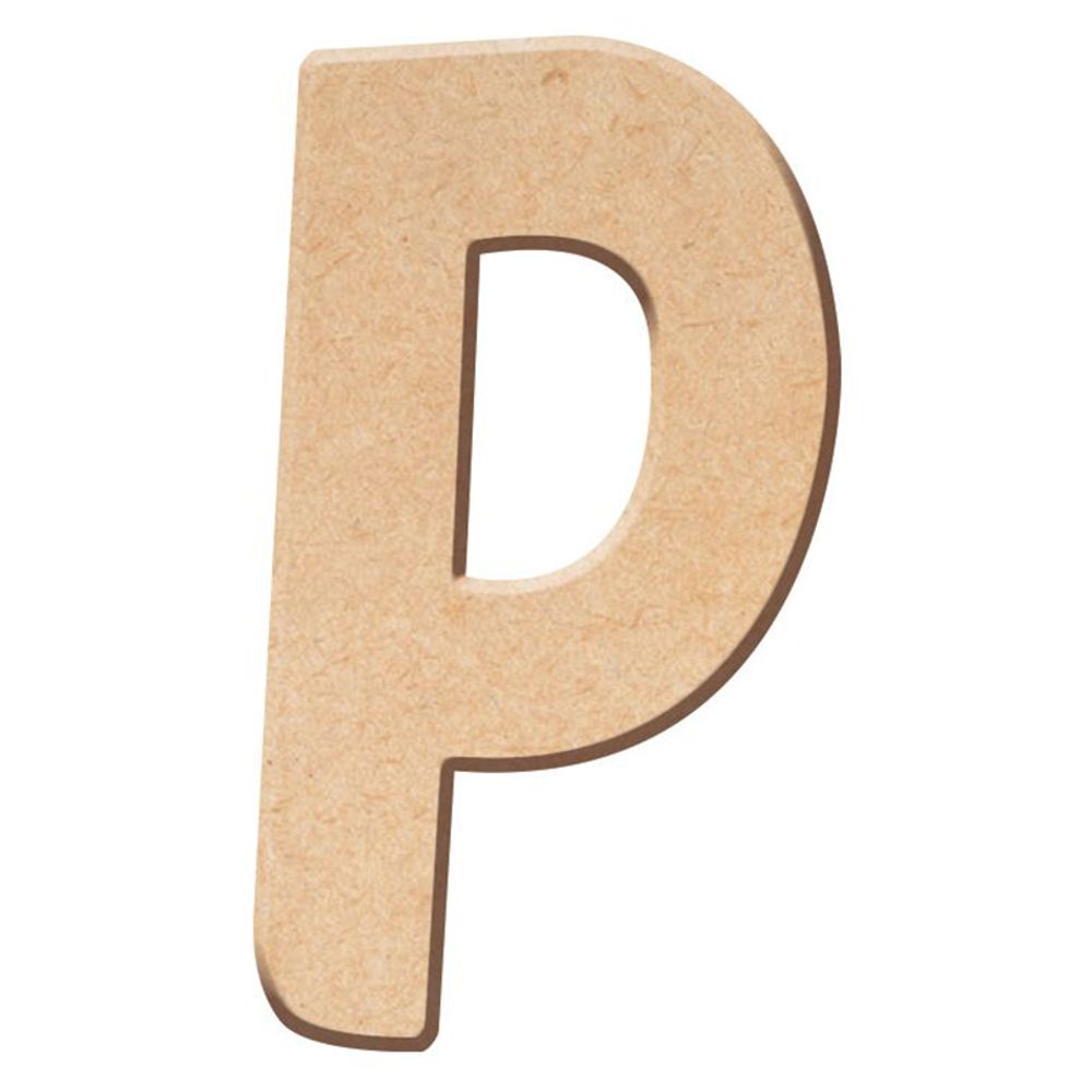 Aladine Dřevěná písmena Aladine k dekoraci, 5 cm - VYBERTE PÍSMENO - Dřevěné písmeno Aladine k dekoraci, 5 cm - P