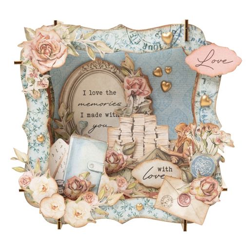 Blok podkladových papírů Studio Light "Vintage Diaries", 20,3x20,3 cm, 36 l.