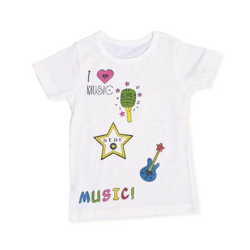 Razítka na textil Aladine Stampo T-Shirt, 8 ks - Muzika