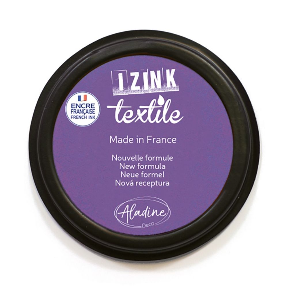 Levně Aladine Razítkovací polštářek na textil Aladine Izink Textile - VYBERTE ODSTÍN - Razítkovací polštářek na textil Aladine Izink Textile - violet grenache, fialový
