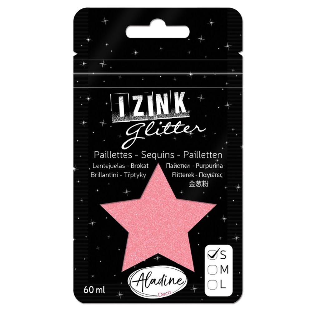 Levně Aladine Třpytky Aladine Izink Glitter, 60 ml, vel. S - VYBERTE ODSTÍN - Třpytky Aladine Izink Glitter, 60 ml, vel. S - corail, korálové