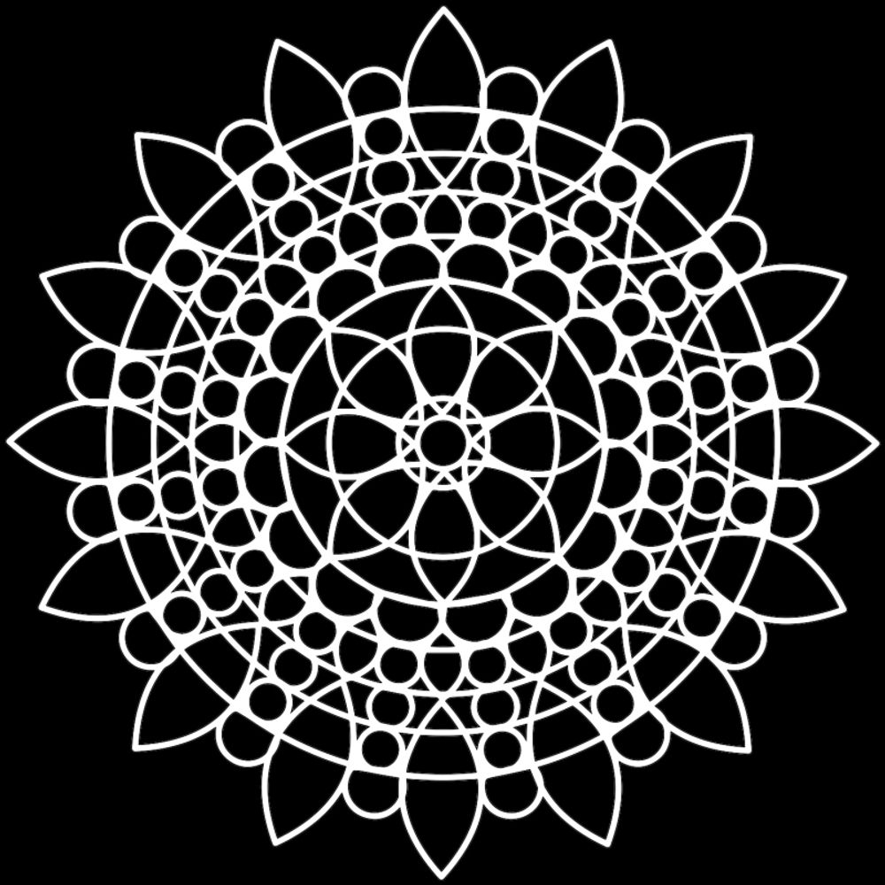 The Crafter´s Workshop Šablona TCW - Sunflower Mandala - VYBERTE VELIKOST - Šablona TCW 6"x6" (15,2x15,2 cm) - Sunflower Mandala