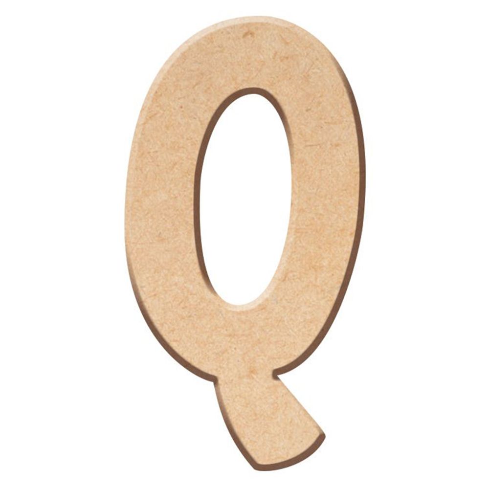 Aladine Dřevěná písmena Aladine k dekoraci, 5 cm - VYBERTE PÍSMENO - Dřevěné písmeno Aladine k dekoraci, 5 cm - Q