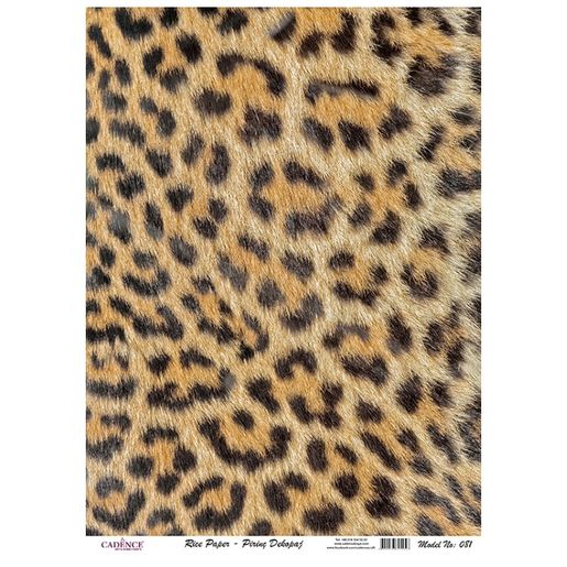 Rýžový papír Cadence, A4 - Leopardí kůže