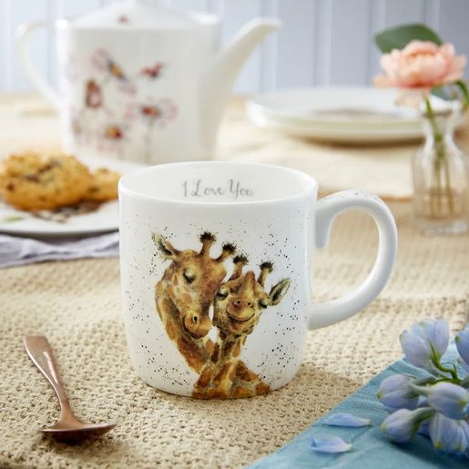 Porcelánový hrnek Wrendale Designs "I Love You", 0,4 l - Žirafy