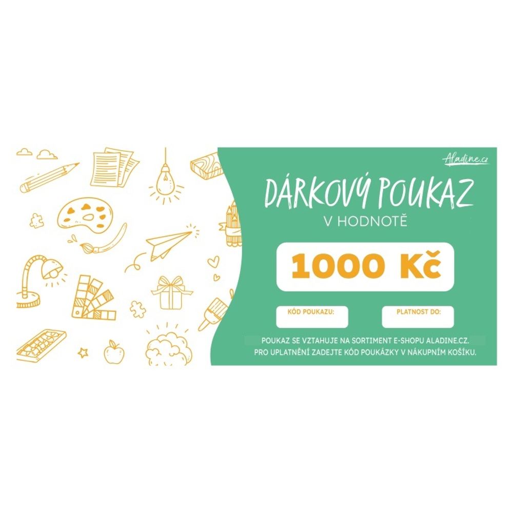 Aladine Dárkový poukaz v hodnotě 1000 Kč