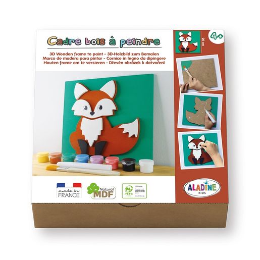 Dřevěný obrázek k dotvoření Aladine - Liška