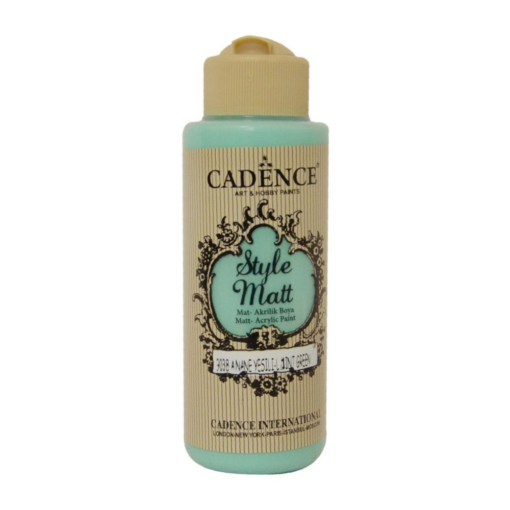 Cadence Matná akrylová barva Cadence Style Matt, 120 ml - VYBERTE ODSTÍN - Matná akrylová barva Cadence Style Matt, 120 ml - mint green, mátová zelená