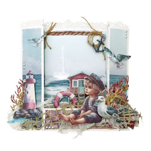 Blok s papírovými výseky Studio Light "Tide of Hope", A5, 20 l.