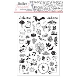 Diářová razítka Aladine Stampo Bullet Journal, 50 ks - Podzim