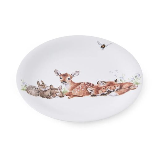 Dětský talíř a miska Wrendale Designs, sada 2 ks - Lesní zvířátka