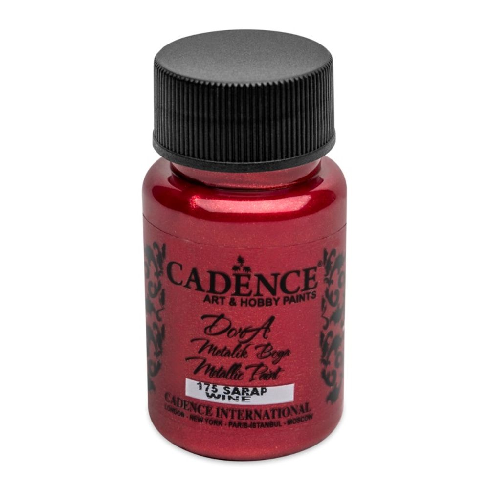 Levně Cadence Metalická akrylová barva Cadence Dora Metallic, 50 ml - VYBERTE ODSTÍN - Metalická akrylová barva Cadence Dora Metallic, 50 ml - wine, vínová