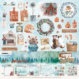 Scrapbooková sada Studio Light "Let it Snow", 30,5x30,5 cm, 12 l.